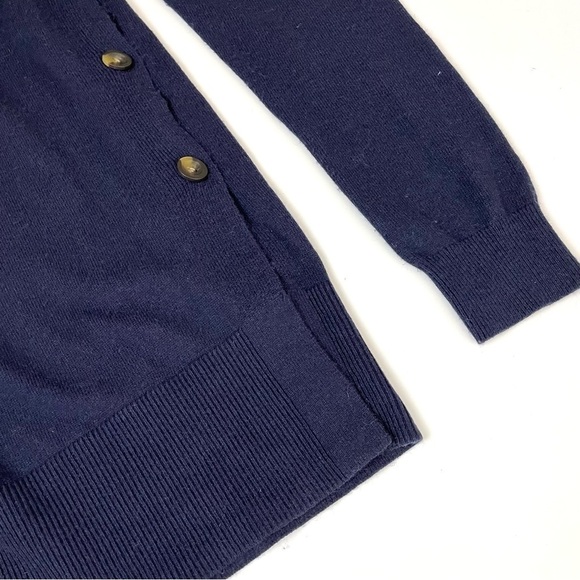 Boden Side Button Knitted Navy Midi Dress Sz6 - Picture 11 of 12